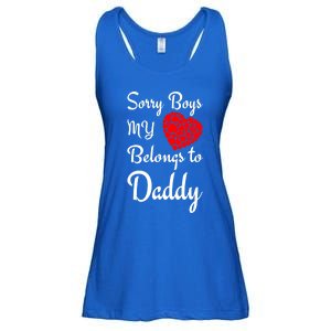 Valentine's Day Sorry My Heart Belongs To Daddy Gift Ladies Essential Flowy Tank