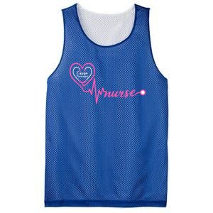 Valentines Day Stethoscope Heartbeat Rn Case Ager Nurse Gift Mesh Reversible Basketball Jersey Tank