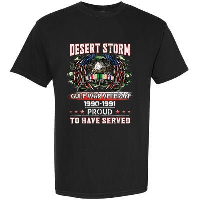 Veteran Desert Storm Veteran Proud For Fathers Day Garment-Dyed Heavyweight T-Shirt