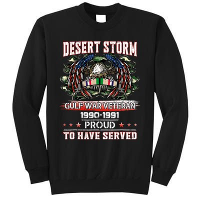 Veteran Desert Storm Veteran Proud For Fathers Day Sweatshirt