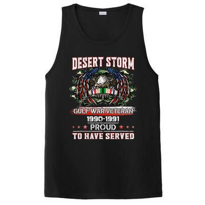 Veteran Desert Storm Veteran Proud For Fathers Day PosiCharge Competitor Tank