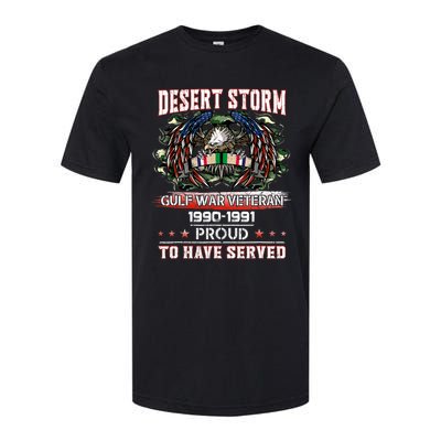 Veteran Desert Storm Veteran Proud For Fathers Day Softstyle® CVC T-Shirt