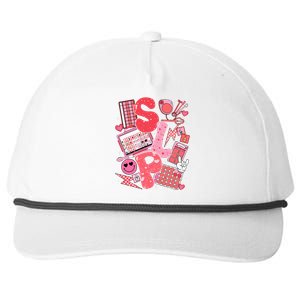 Valentines Day Speech Therapy Therapist Slpa Slp Snapback Five-Panel Rope Hat