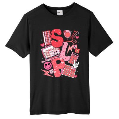 Valentines Day Speech Therapy Therapist Slpa Slp Tall Fusion ChromaSoft Performance T-Shirt