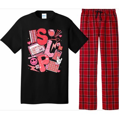 Valentines Day Speech Therapy Therapist Slpa Slp Pajama Set