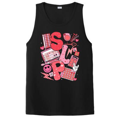 Valentines Day Speech Therapy Therapist Slpa Slp PosiCharge Competitor Tank