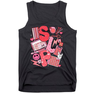 Valentines Day Speech Therapy Therapist Slpa Slp Tank Top