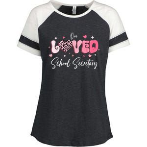 Valentines Day School Secretary Enza Ladies Jersey Colorblock Tee