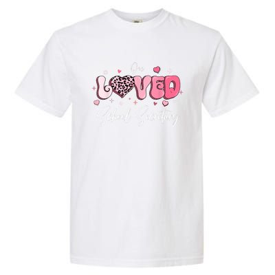 Valentines Day School Secretary Garment-Dyed Heavyweight T-Shirt