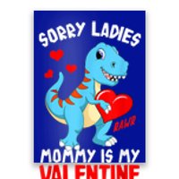 Valentines Day Sorry Ladies Mommy Is My Valentine Funny Gift Poster