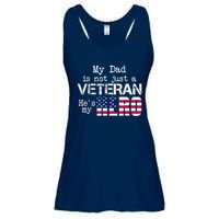 Veteran Day Shirt My Dad Is Not A Veteran He's My Hero Ladies Essential Flowy Tank