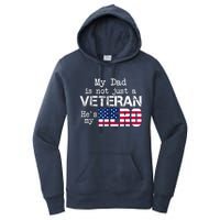 Veteran Day Shirt My Dad Is Not A Veteran He's My Hero Women's Pullover Hoodie