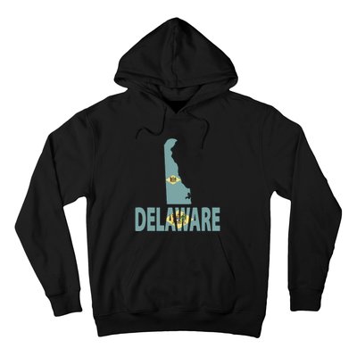 Vintage Delaware State I Love Delaware Home State Hoodie