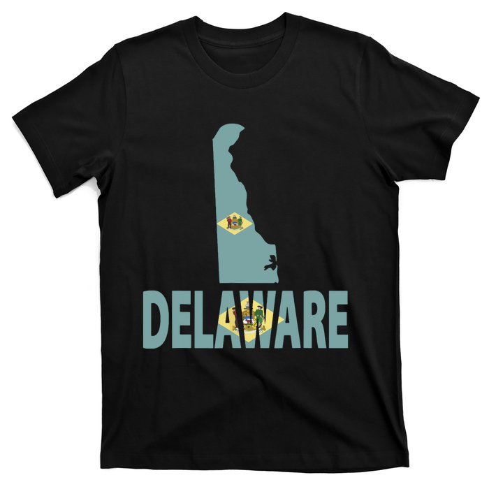 Vintage Delaware State I Love Delaware Home State T-Shirt