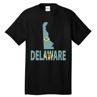 Vintage Delaware State I Love Delaware Home State Tall T-Shirt