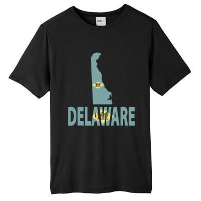 Vintage Delaware State I Love Delaware Home State Tall Fusion ChromaSoft Performance T-Shirt