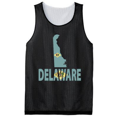 Vintage Delaware State I Love Delaware Home State Mesh Reversible Basketball Jersey Tank