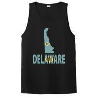 Vintage Delaware State I Love Delaware Home State PosiCharge Competitor Tank