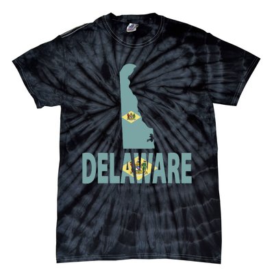 Vintage Delaware State I Love Delaware Home State Tie-Dye T-Shirt