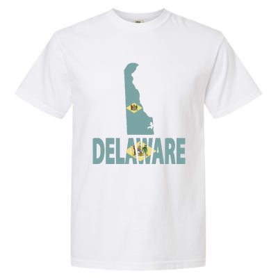 Vintage Delaware State I Love Delaware Home State Garment-Dyed Heavyweight T-Shirt