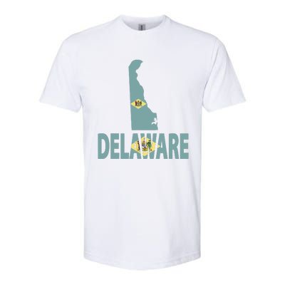 Vintage Delaware State I Love Delaware Home State Softstyle CVC T-Shirt