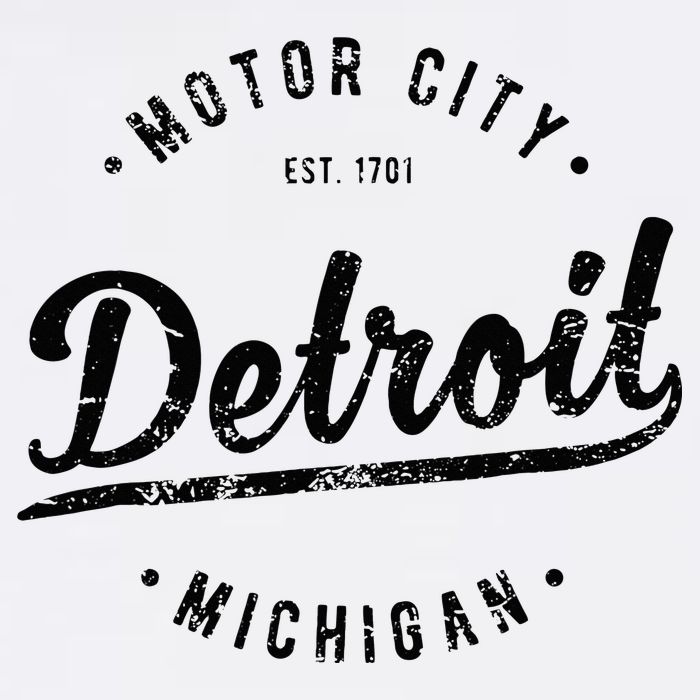 Vintage Detroit Souvenir Motor City Simple Detroit Hoodie