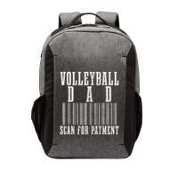 Volleyball Dad Scan For Payment Funny Barcode FatherS Day Vector Backpack
