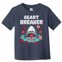 Valentines Day Shark Heartbreaker Funny Boy Toddler T-Shirt