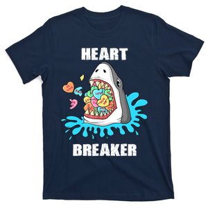 Valentines Day Shark Heart Breaker Funny Boy T-Shirt