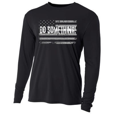 Vote Do Something Vote Kamala Harris Tim Walz 2024 Cooling Performance Long Sleeve Crew