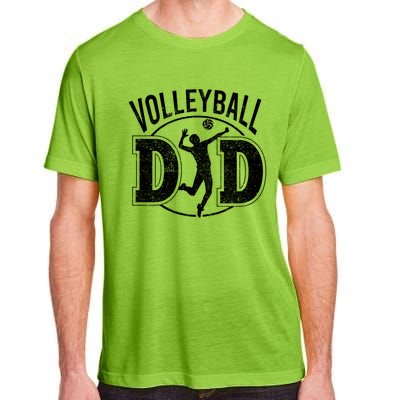 Volleyball Dad Spiking Ball Father Cool Gift Adult ChromaSoft Performance T-Shirt