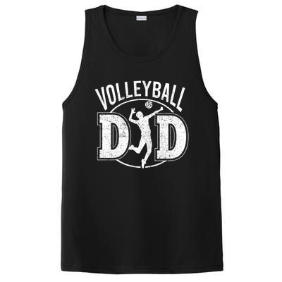 Volleyball Dad Spiking Ball Father Cool Gift PosiCharge Competitor Tank