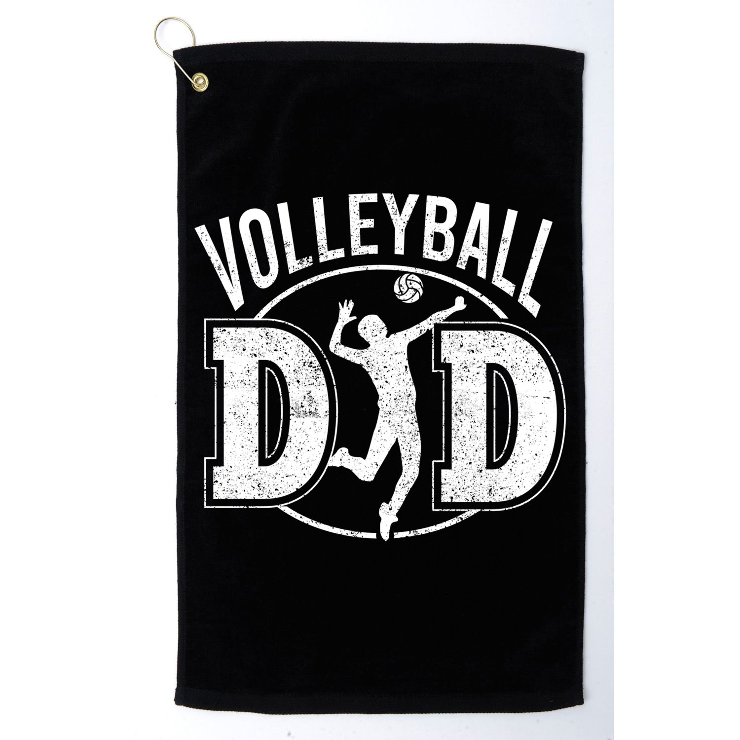 Volleyball Dad Spiking Ball Father Cool Gift Golf Towel