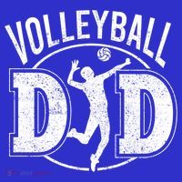 Volleyball Dad Spiking Ball Father Cool Gift T-Shirt