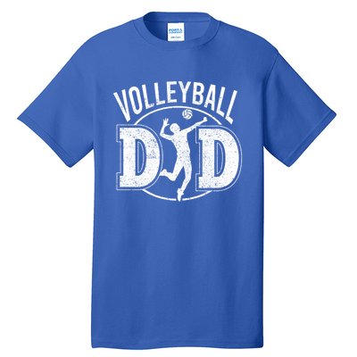 Volleyball Dad Spiking Ball Father Cool Gift Tall T-Shirt