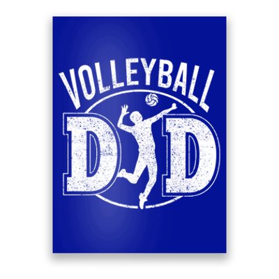 Volleyball Dad Spiking Ball Father Cool Gift Poster