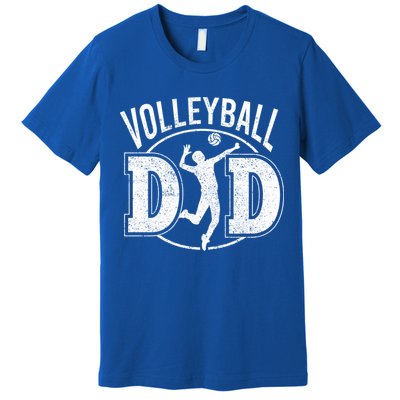 Volleyball Dad Spiking Ball Father Cool Gift Premium T-Shirt
