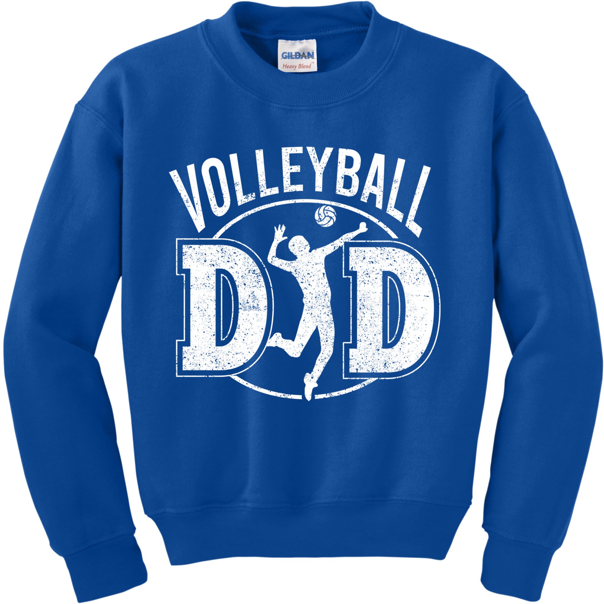 Volleyball Dad Spiking Ball Father Cool Gift Kids Sweatshirt