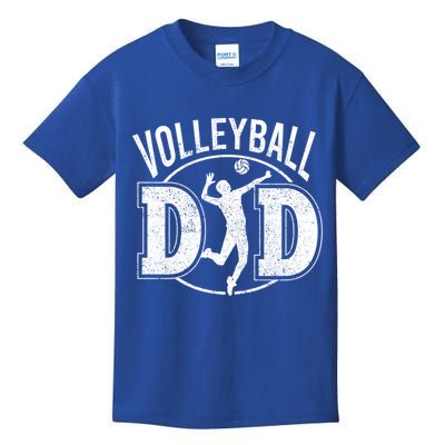 Volleyball Dad Spiking Ball Father Cool Gift Kids T-Shirt