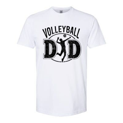 Volleyball Dad Spiking Ball Father Cool Gift Softstyle CVC T-Shirt