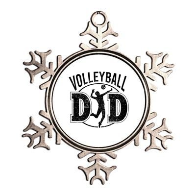 Volleyball Dad Spiking Ball Father Cool Gift Metallic Star Ornament