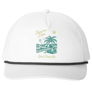 Vacation Days Spent Perfectly Beach Snapback Five-Panel Rope Hat