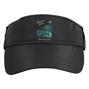 Vacation Days Spent Perfectly Beach Adult Drive Performance Visor