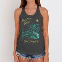 Vacation Days Spent Perfectly Beach Women's Knotted Racerback Tank