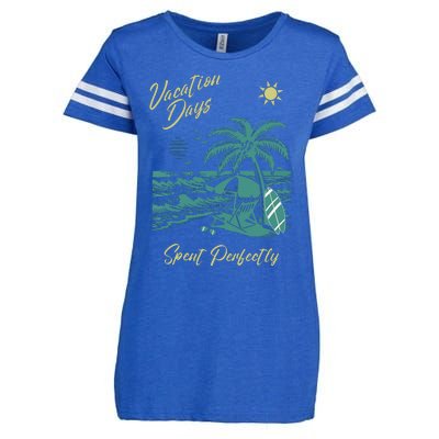 Vacation Days Spent Perfectly Beach Enza Ladies Jersey Football T-Shirt