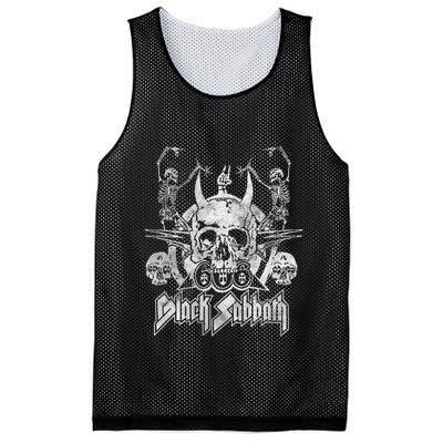 Vintage Dancing Skeletons Mesh Reversible Basketball Jersey Tank