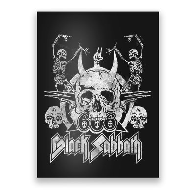 Vintage Dancing Skeletons Poster