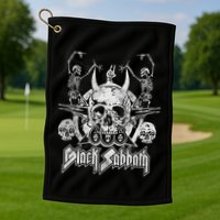 Vintage Dancing Skeletons Golf Towel