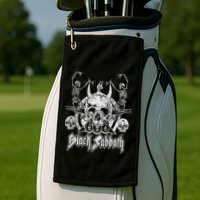 Vintage Dancing Skeletons Golf Towel