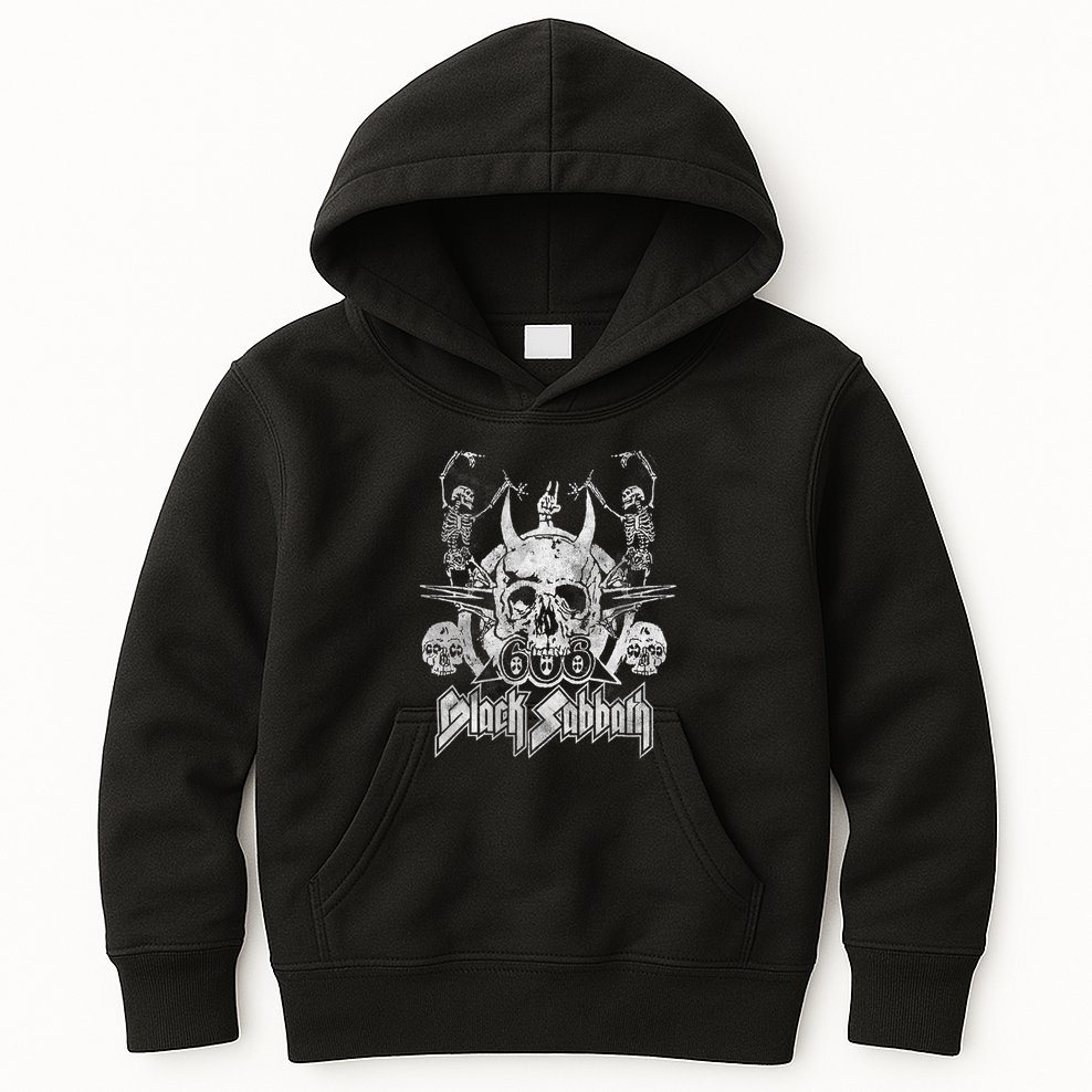 Vintage Dancing Skeletons Kids Hoodie